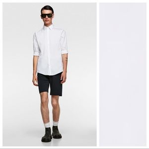 NWT. Zara Slim Fit White Shirt. Size S